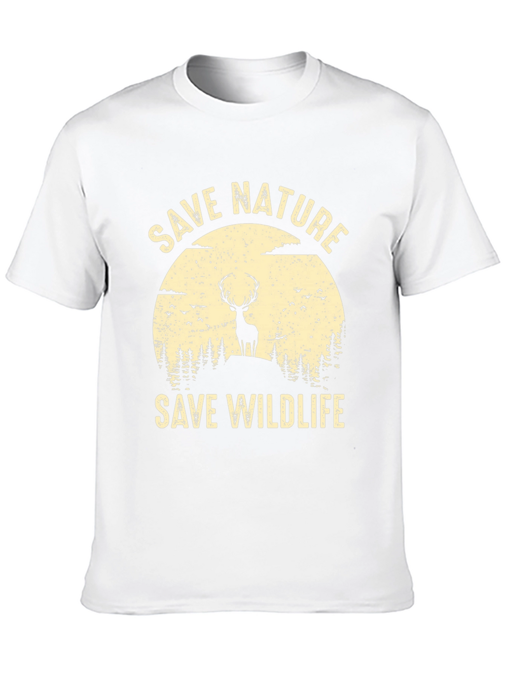 Save Nature Save Wildlife Graphic Tee - Black