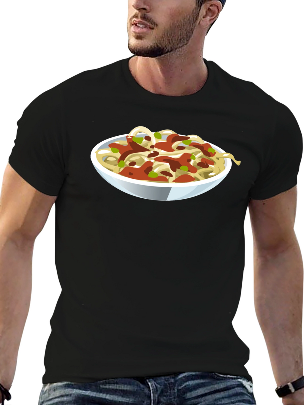 Spaghetti Bowl Graphic Tee - Foodie T-Shirt