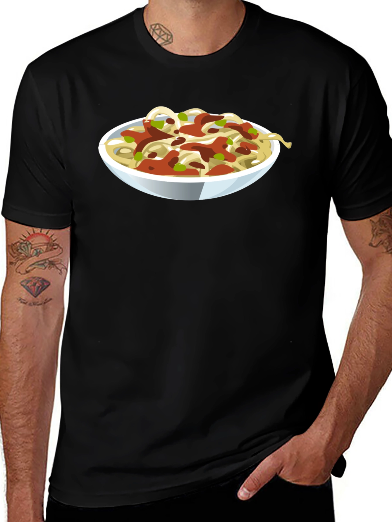 Spaghetti Bowl Graphic Tee - Foodie T-Shirt