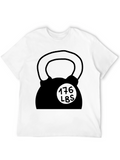 Black Kettlebell 176 LBS Weightlifting T-Shirt