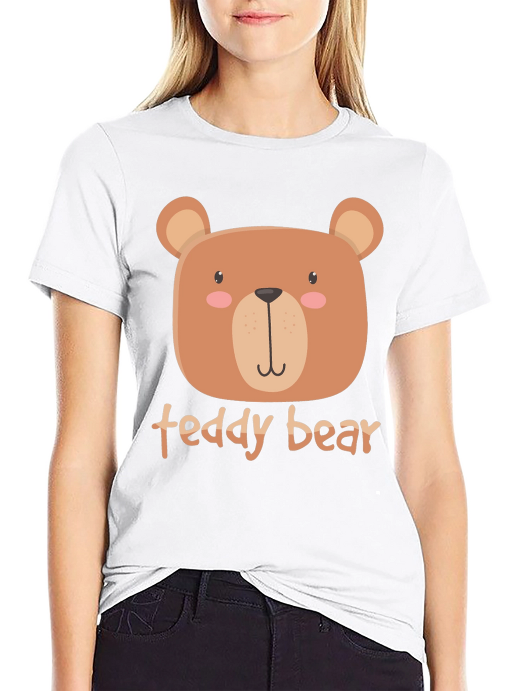 Cute Teddy Bear Graphic T-Shirt