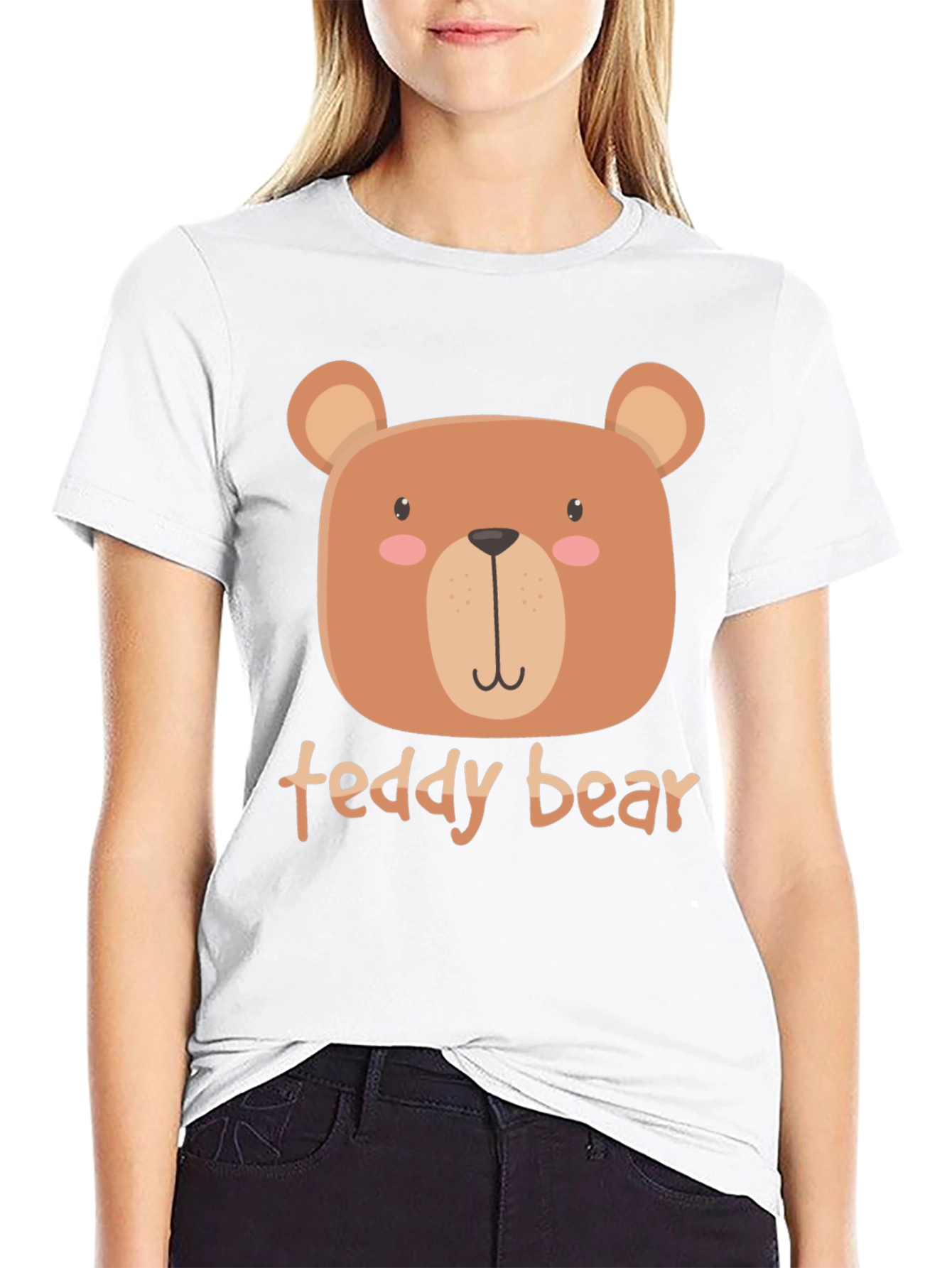 Cute Teddy Bear Graphic T-Shirt