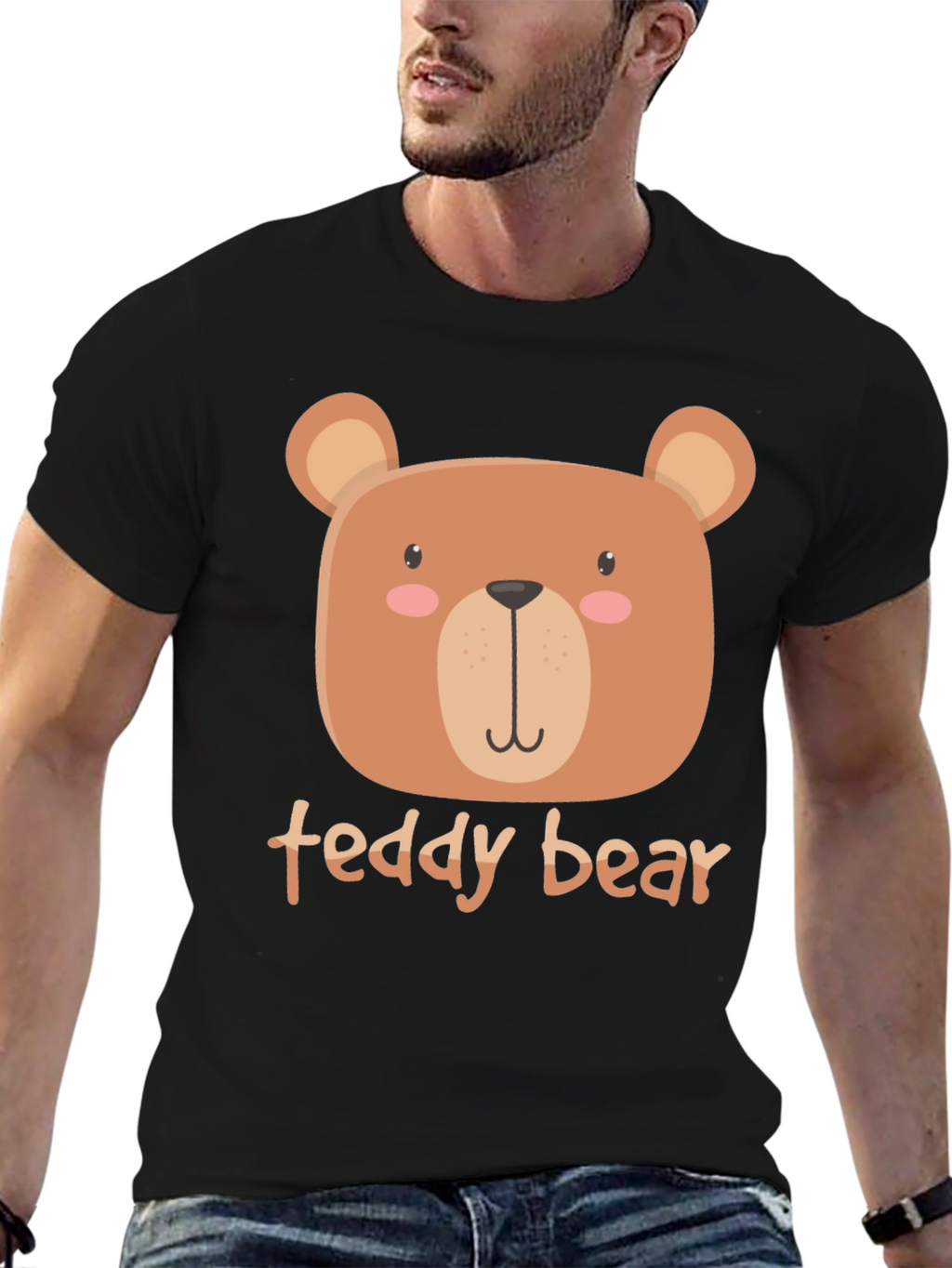 Cute Teddy Bear Graphic T-Shirt