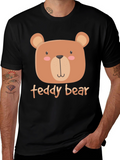 Cute Teddy Bear Graphic T-Shirt