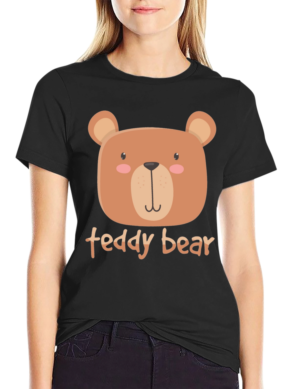 Cute Teddy Bear Graphic T-Shirt