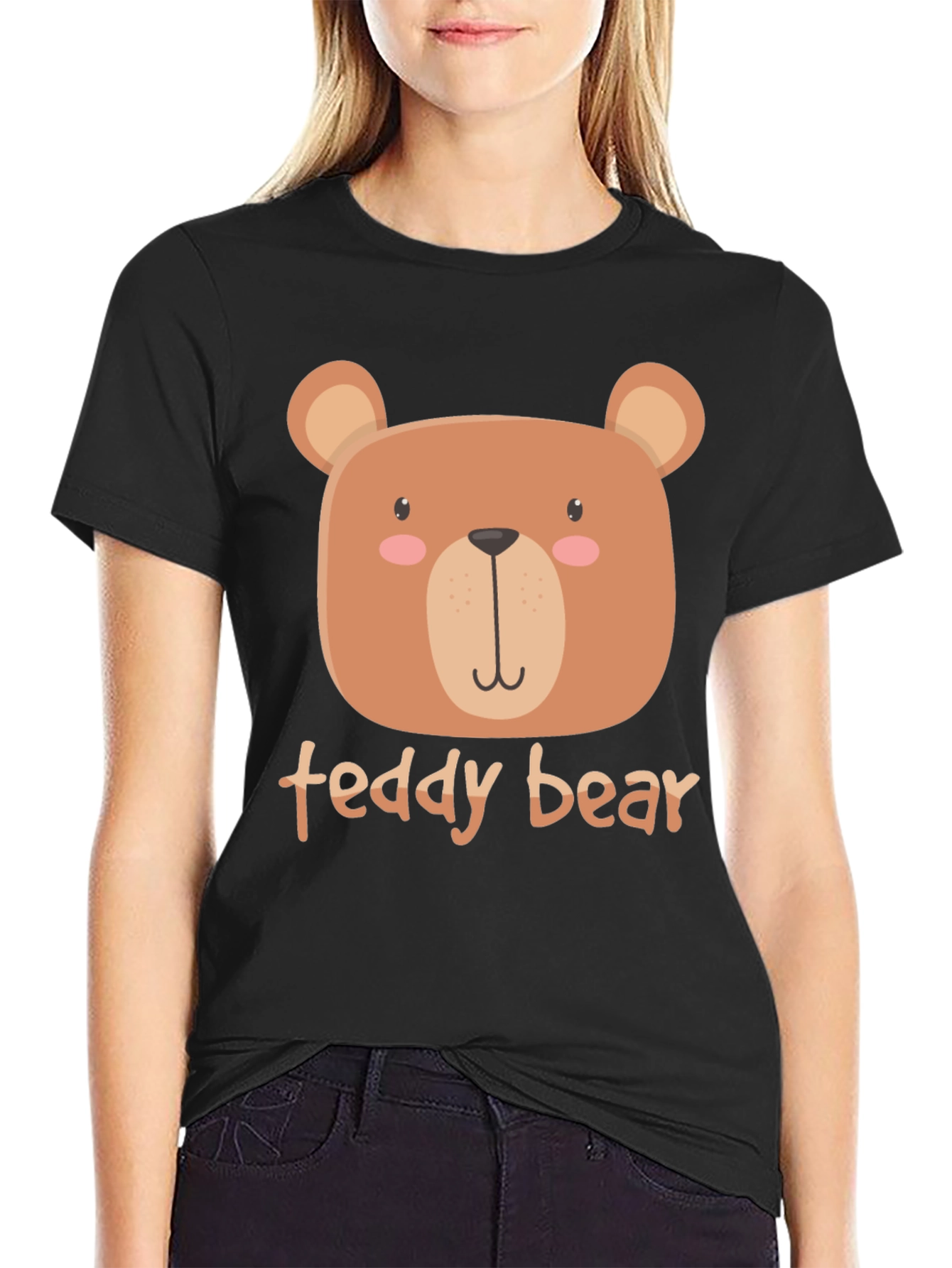 Cute Teddy Bear Graphic T-Shirt