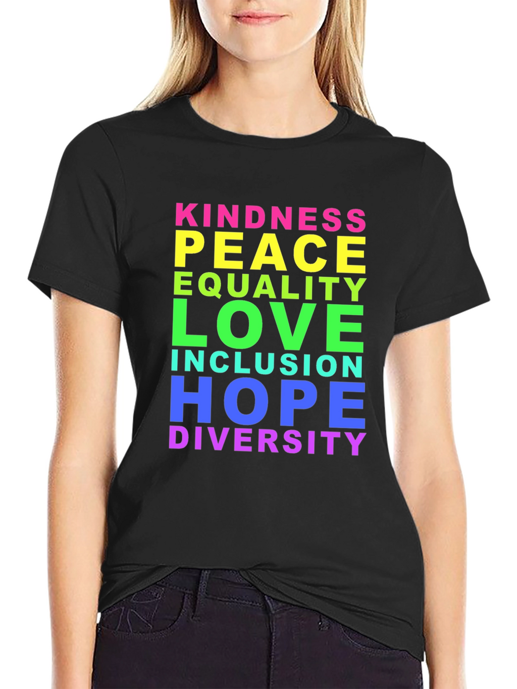 Kindness Peace Love Inclusion Diversity T-Shirt
