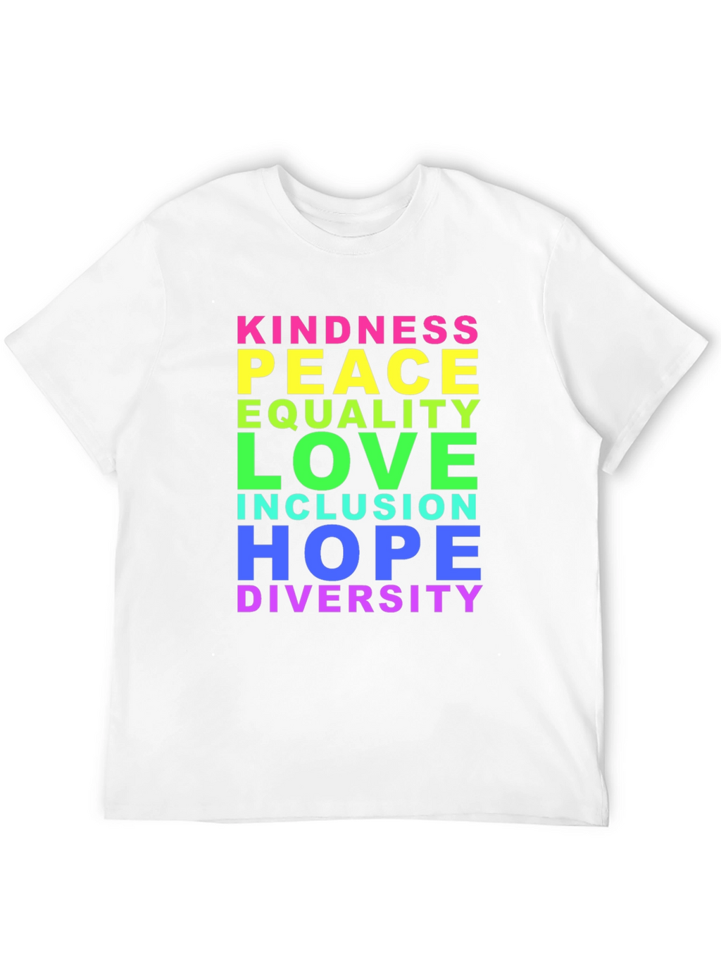 Kindness Peace Love Inclusion Diversity T-Shirt