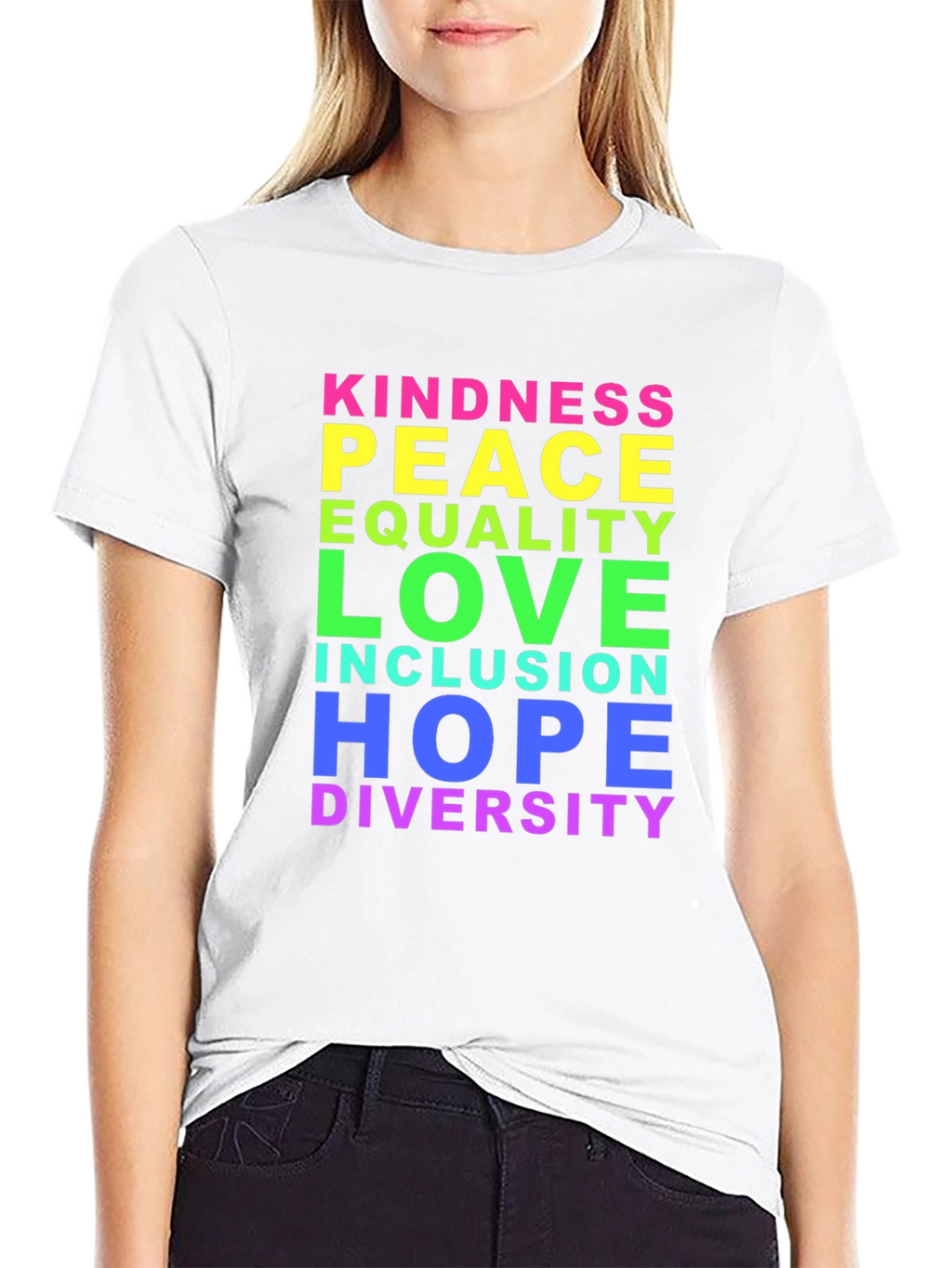 Kindness Peace Love Inclusion Diversity T-Shirt