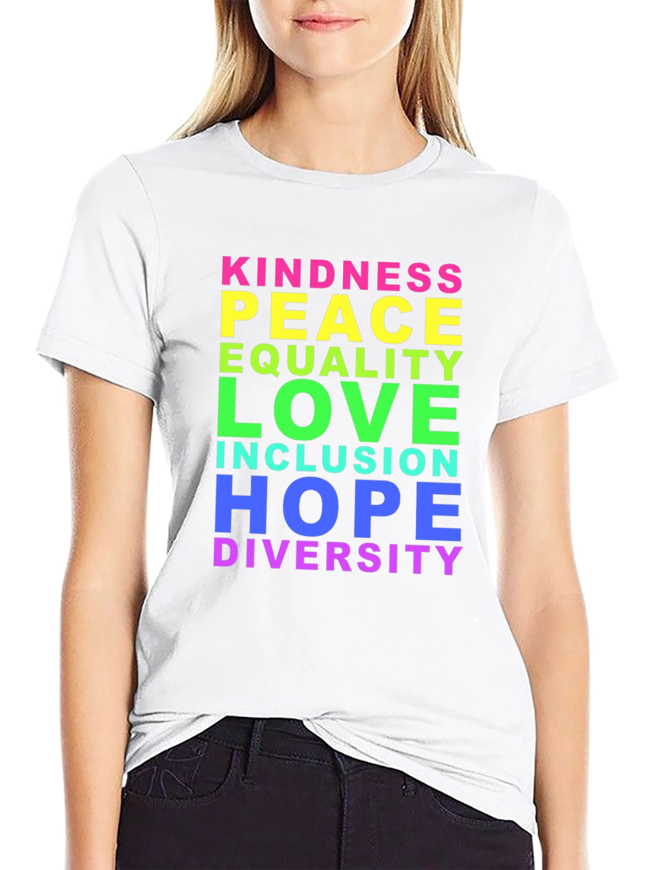 Kindness Peace Love Inclusion Diversity T-Shirt