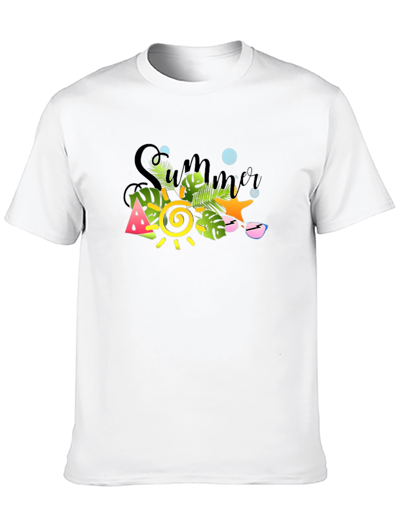 Summer Vibes Graphic Tee - Black T-Shirt