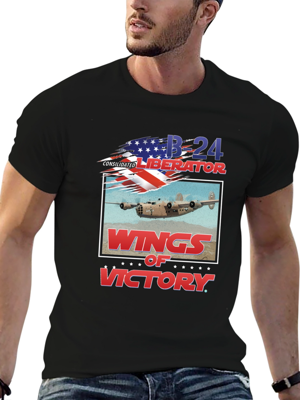 B-24 Liberator Wings of Victory T-Shirt
