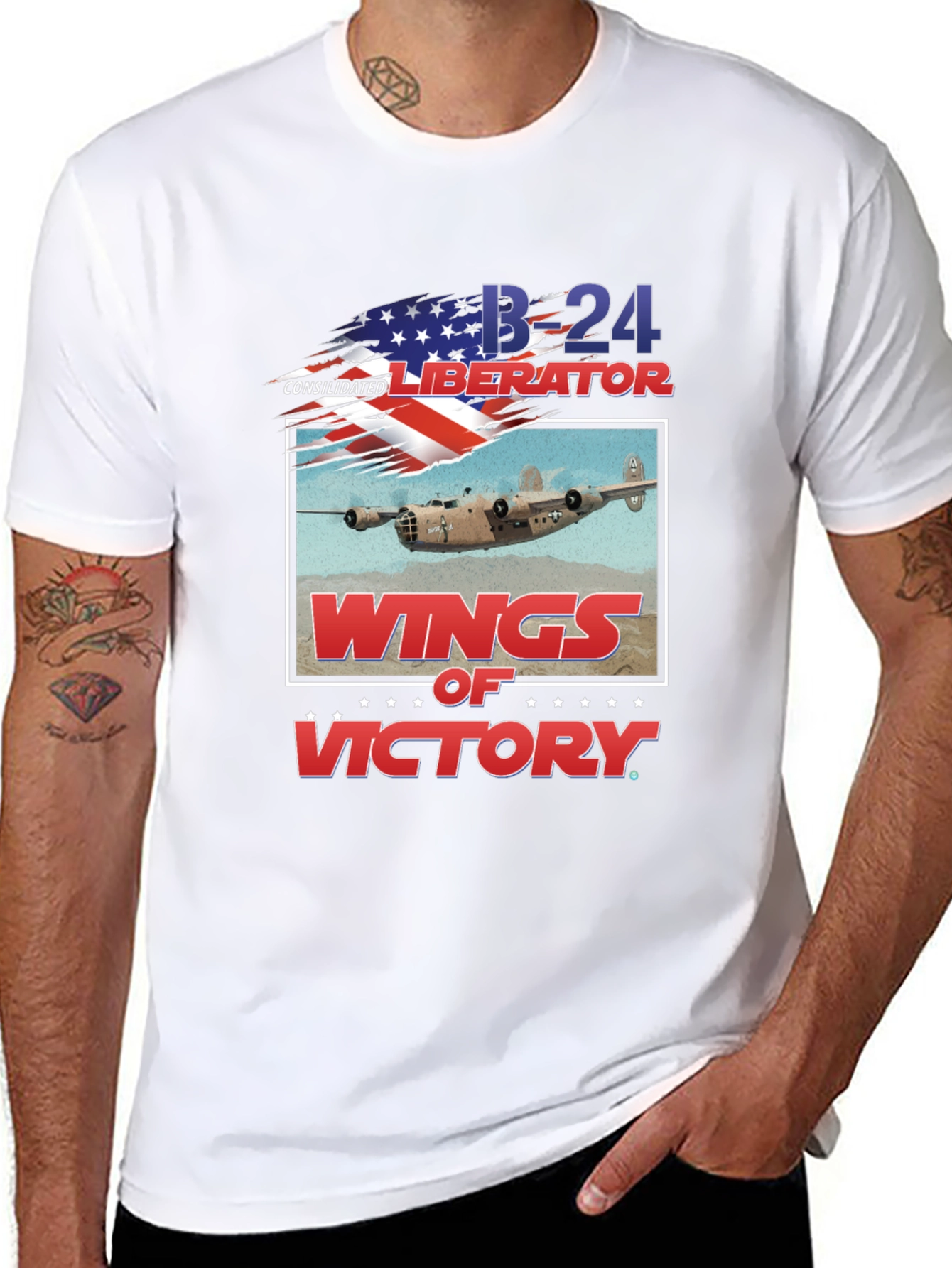 B-24 Liberator Wings of Victory T-Shirt