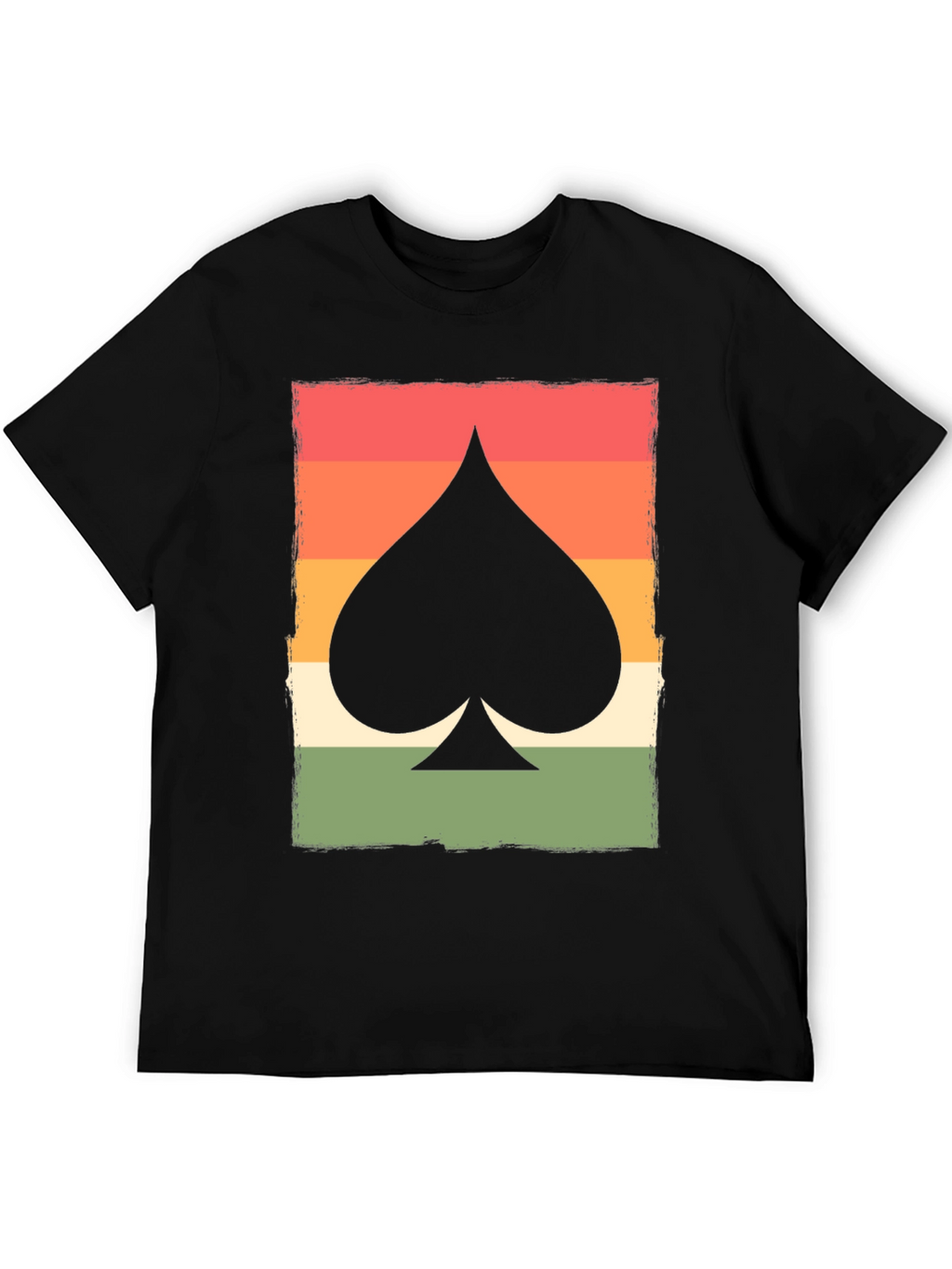 Retro Spade Card Graphic T-Shirt - Unisex