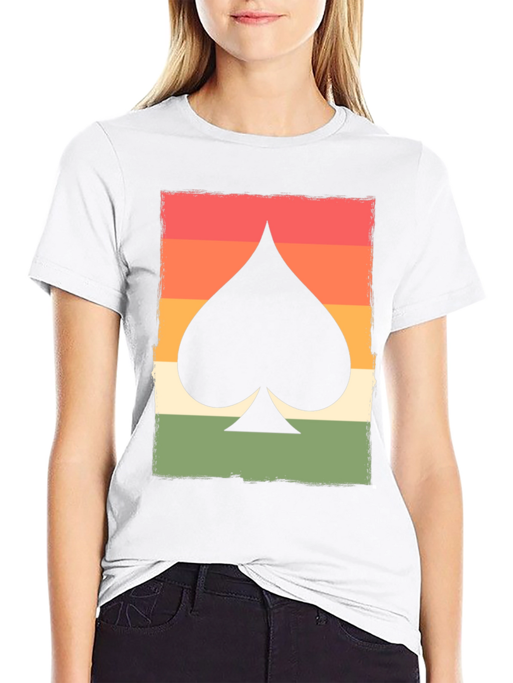 Retro Spade Card Graphic T-Shirt - Unisex