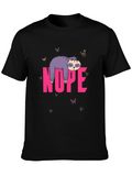 Nope Sloth Graphic Tee - Relaxed Lazy Day T-Shirt