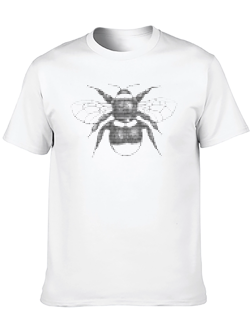 Dotted Bee Graphic T-Shirt - Mens Black Tee