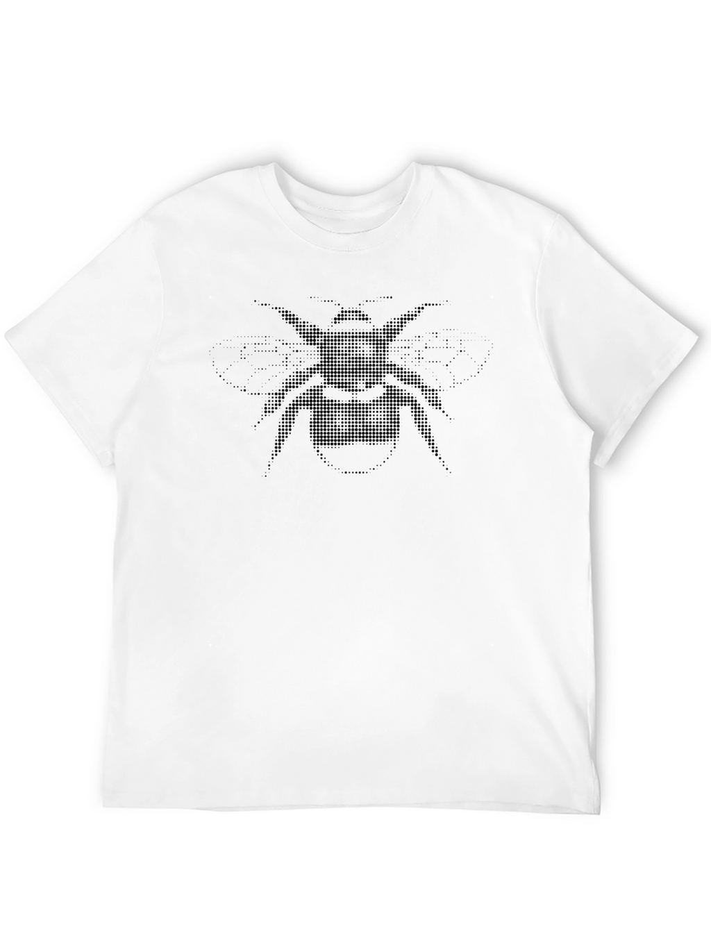 Dotted Bee Graphic T-Shirt - Mens Black Tee