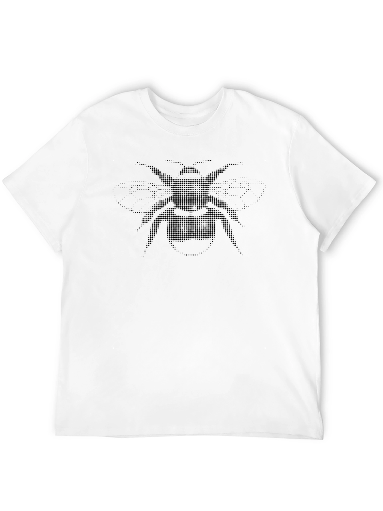 Dotted Bee Graphic T-Shirt - Mens Black Tee