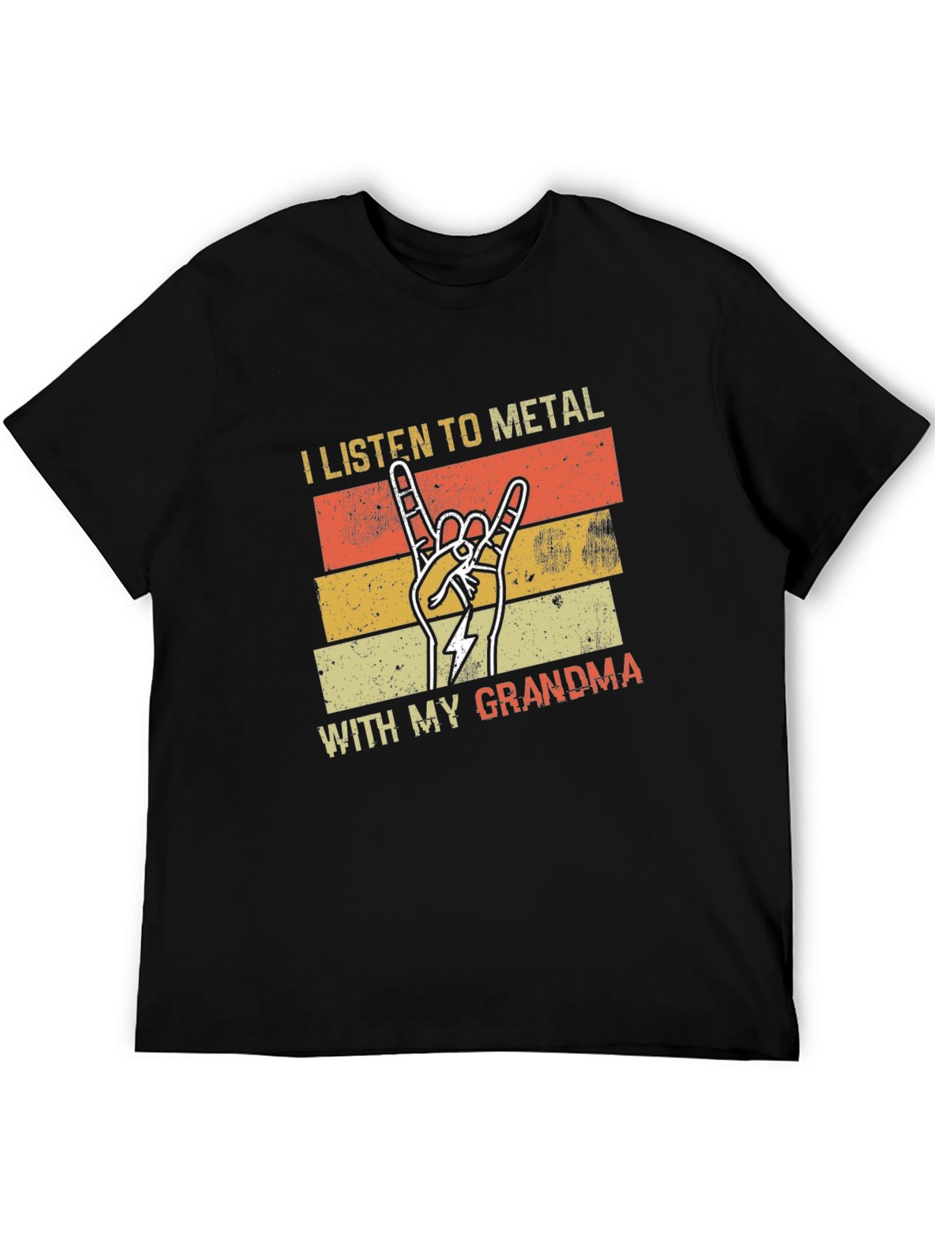 I Listen To Metal With My Grandma T-Shirt