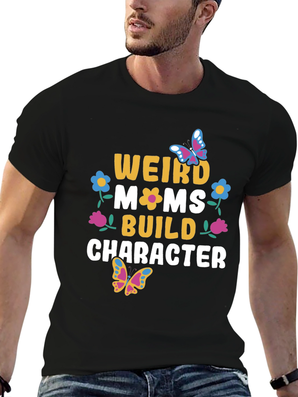 Weird Moms Build Character T-Shirt