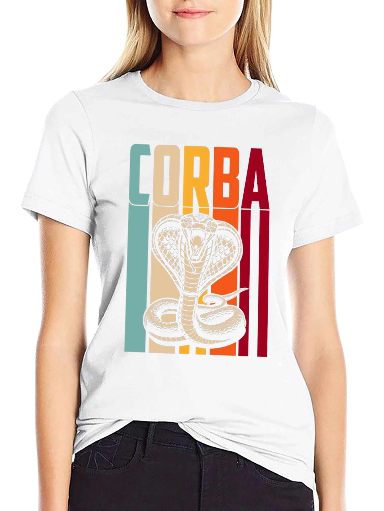 Retro Corba Cobra Graphic T-Shirt