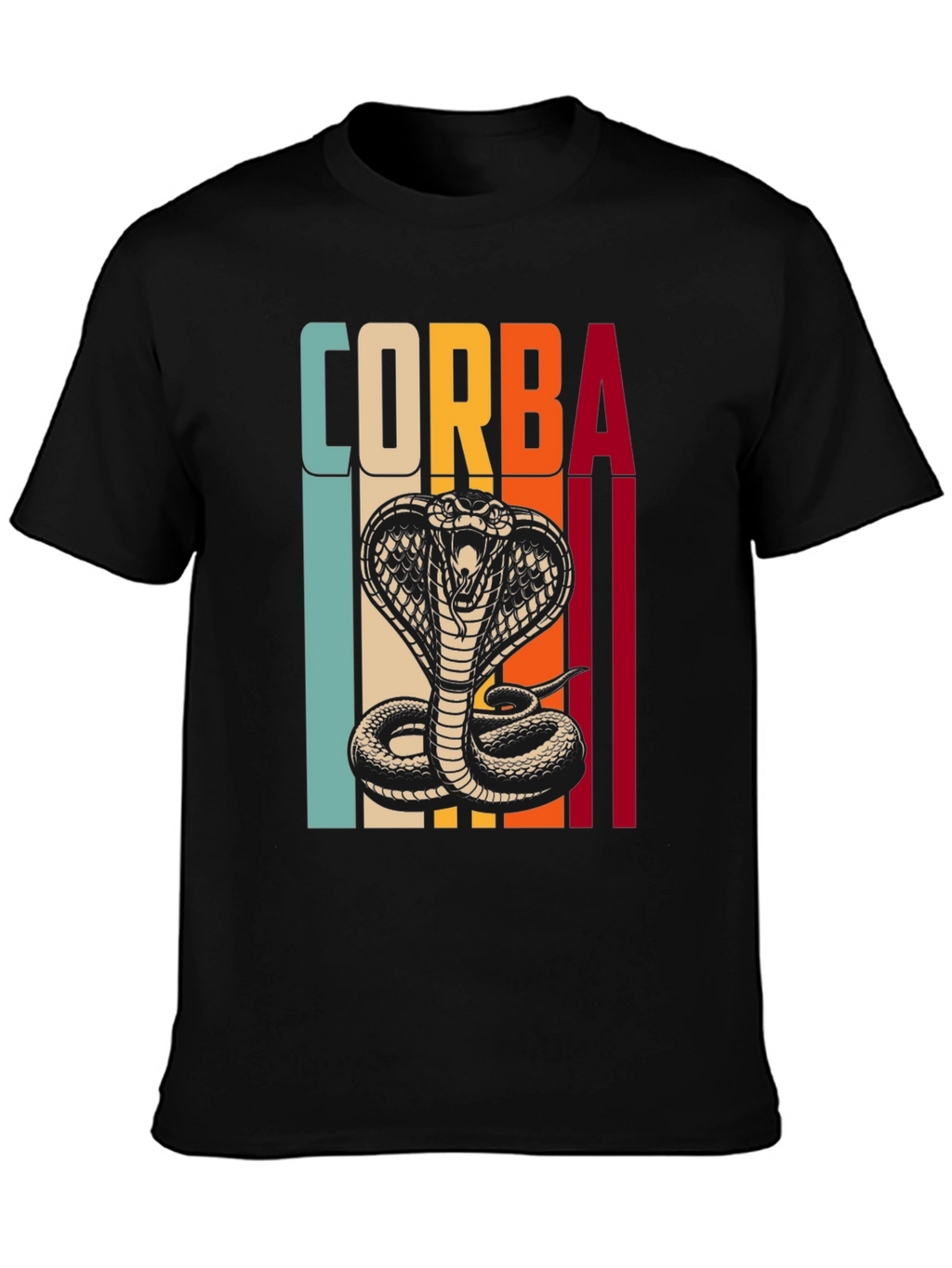 Retro Corba Cobra Graphic T-Shirt