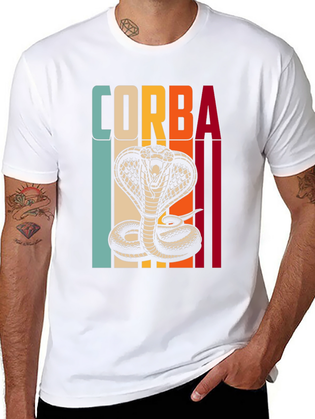 Retro Corba Cobra Graphic T-Shirt