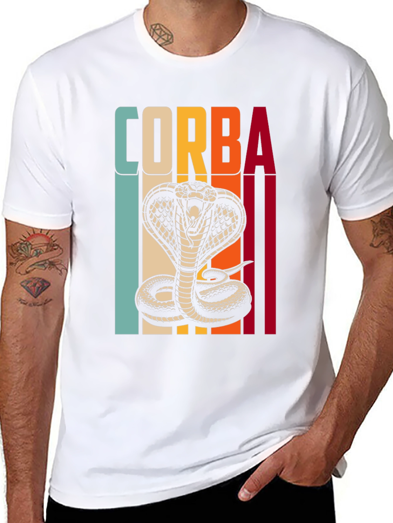 Retro Corba Cobra Graphic T-Shirt