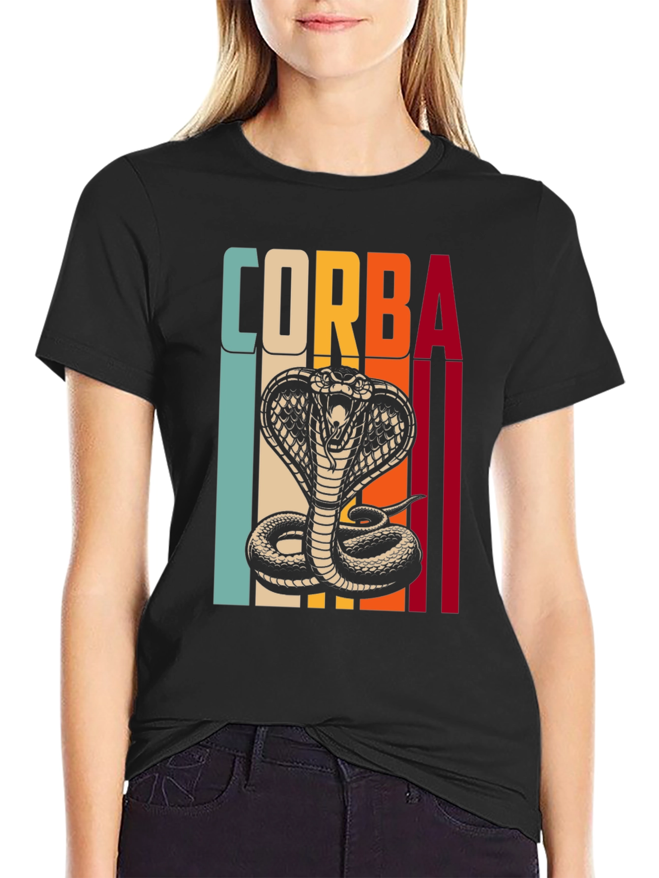 Retro Corba Cobra Graphic T-Shirt