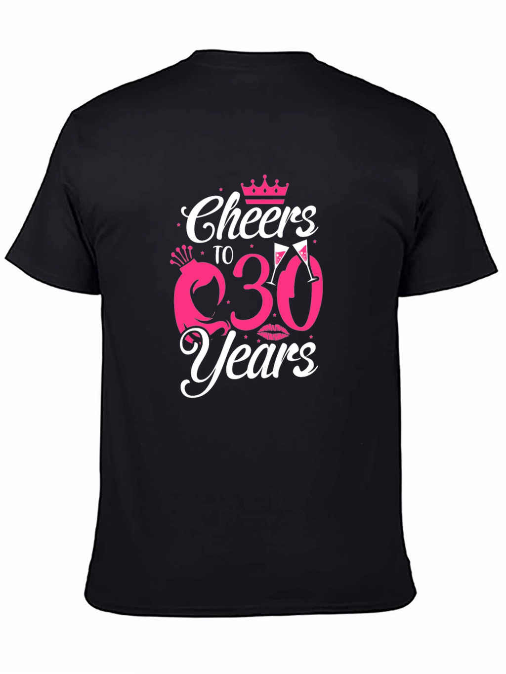 Cheers to 30 Years Black Graphic Tee