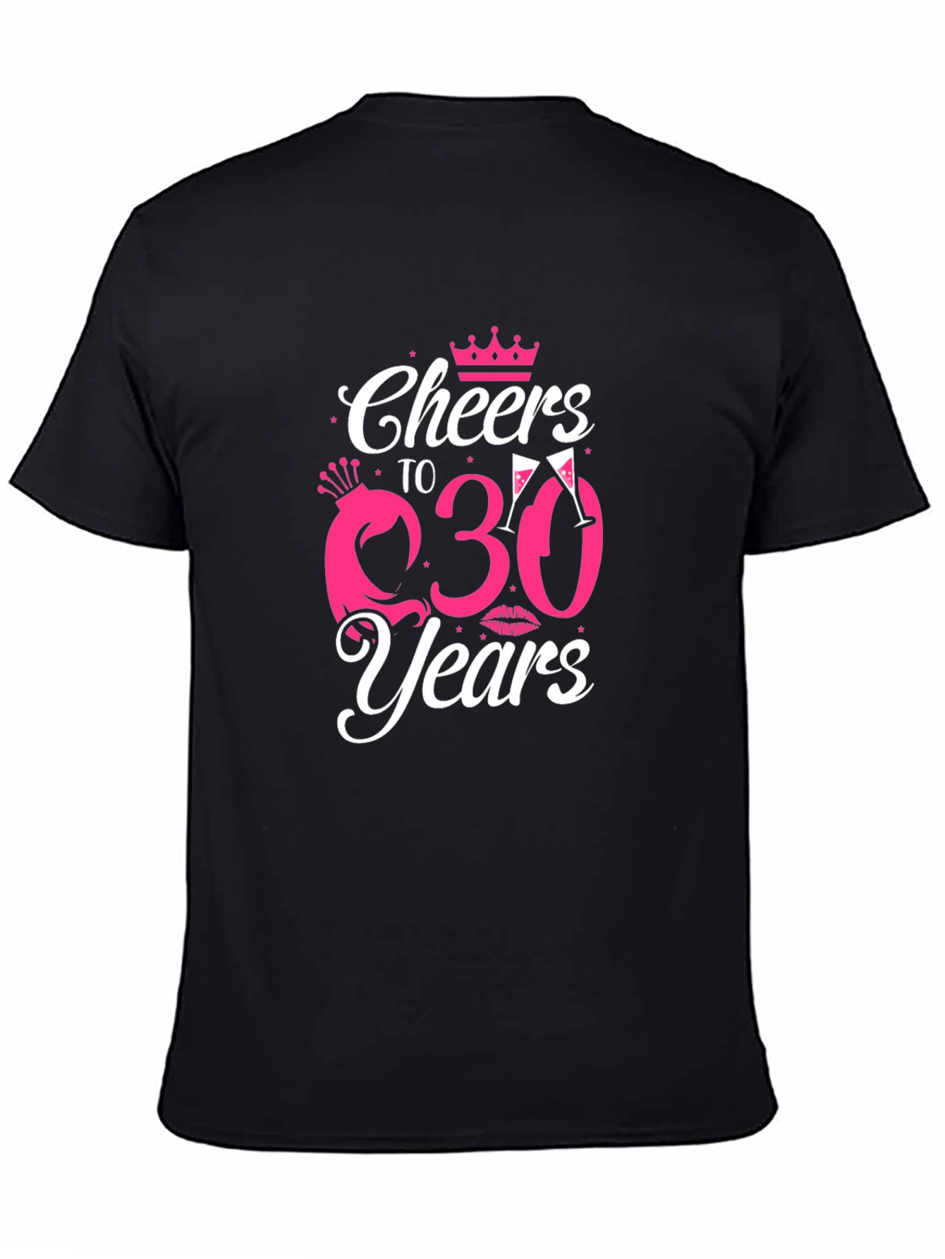 Cheers to 30 Years Black Graphic Tee
