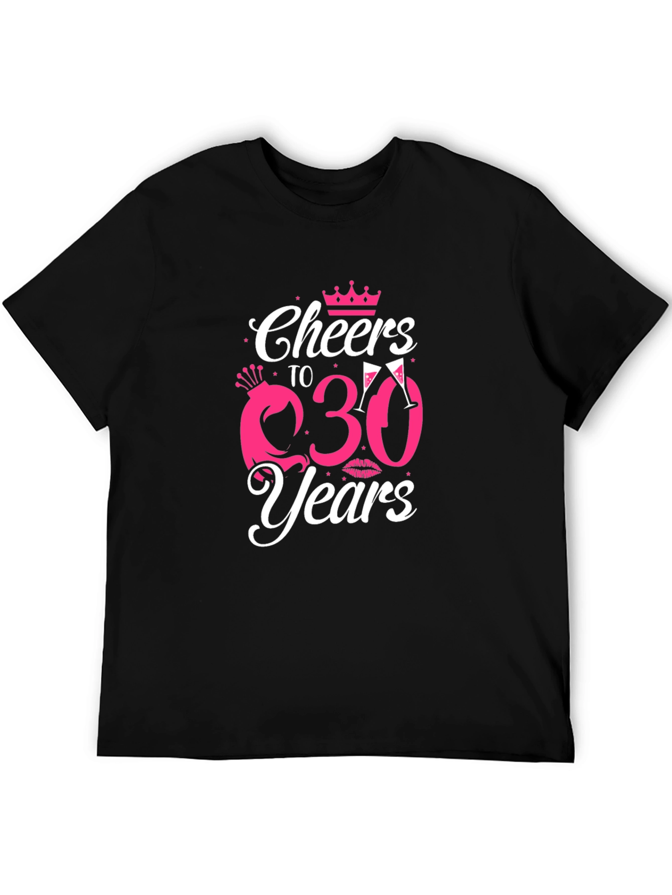 Cheers to 30 Years Black Graphic Tee