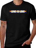 Love is Love Pride T-Shirt - Black LGBTQ Tee