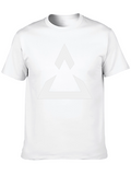 Geometric Triangle Graphic Black T-Shirt