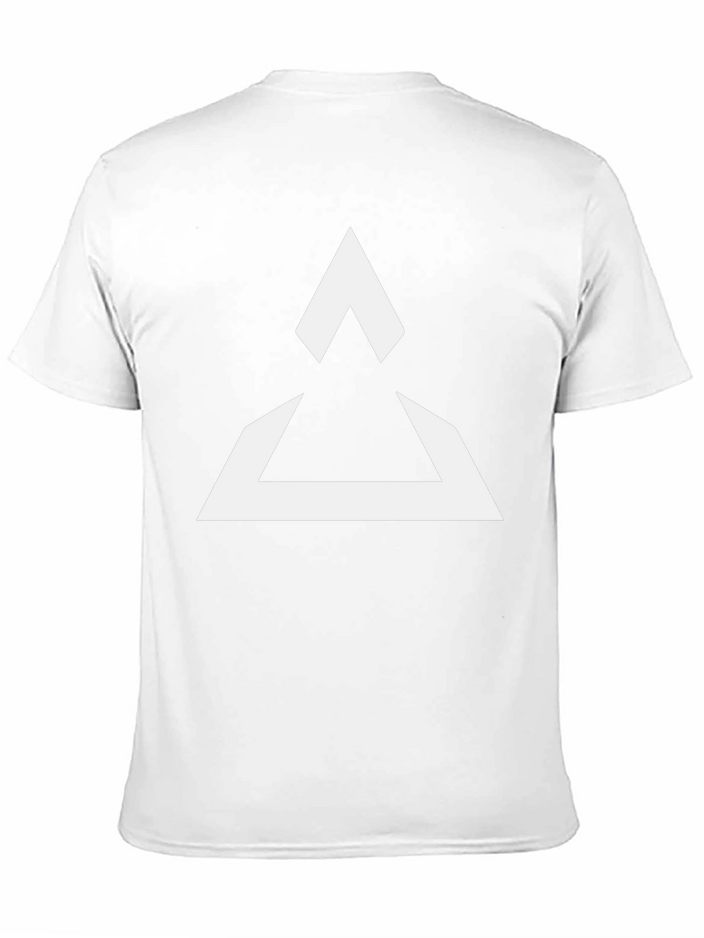Geometric Triangle Graphic Black T-Shirt