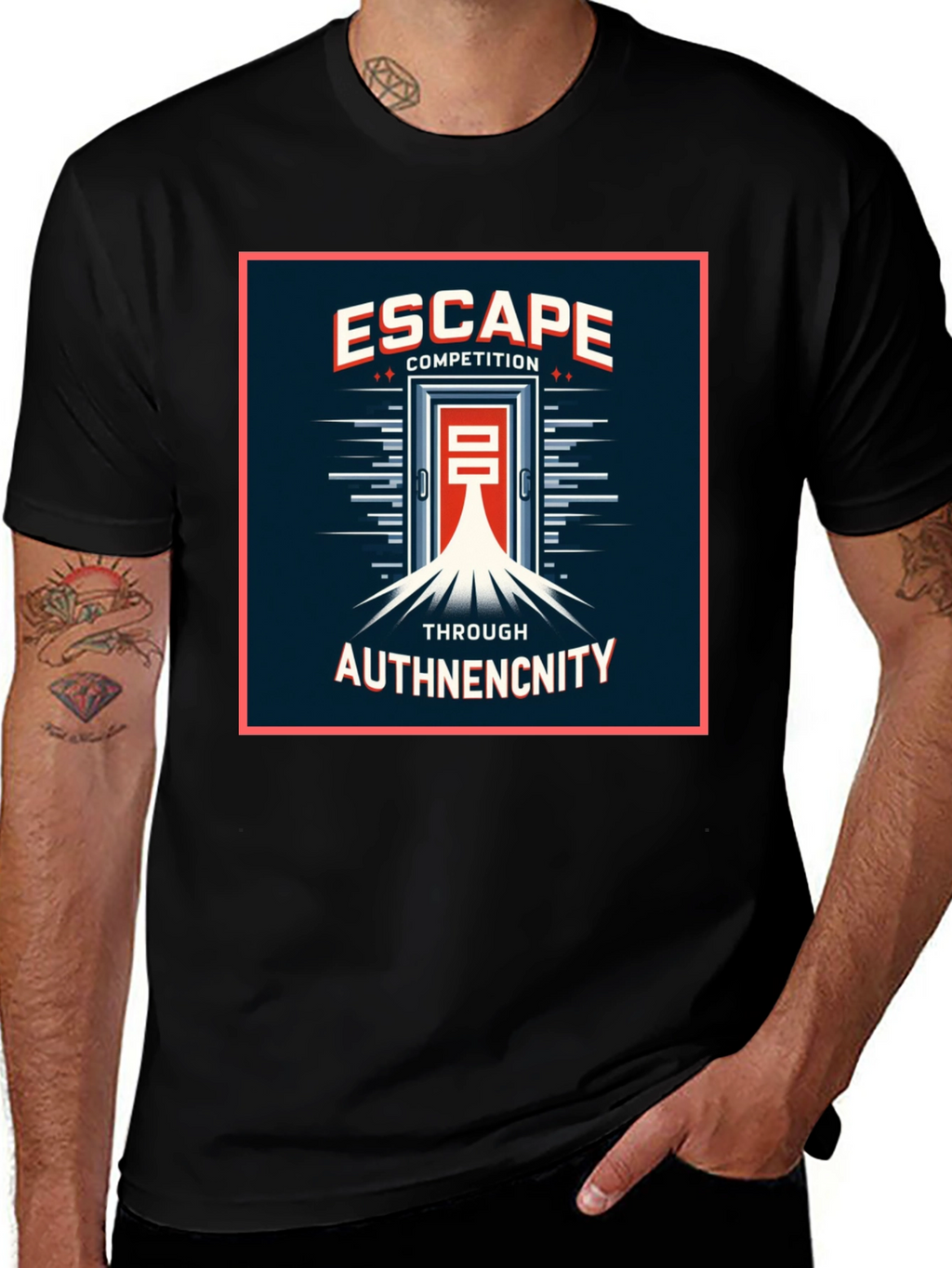 Escape Competition Authenticity Graphic T-Shirt
