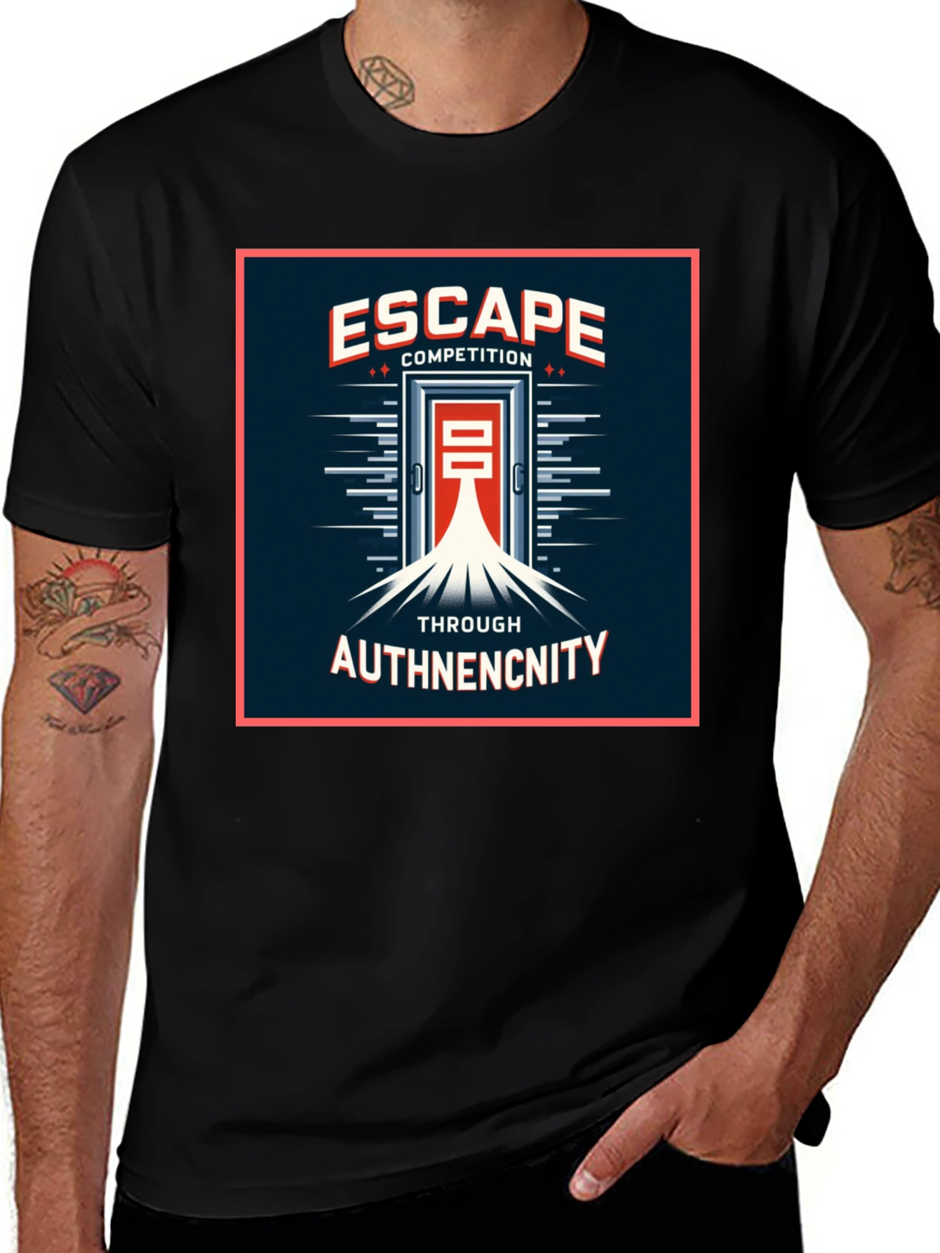 Escape Competition Authenticity Graphic T-Shirt