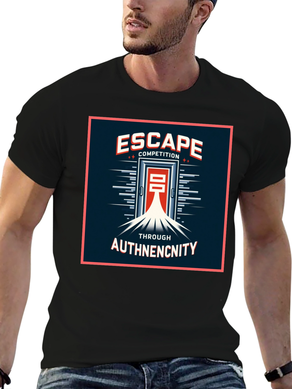 Escape Competition Authenticity Graphic T-Shirt