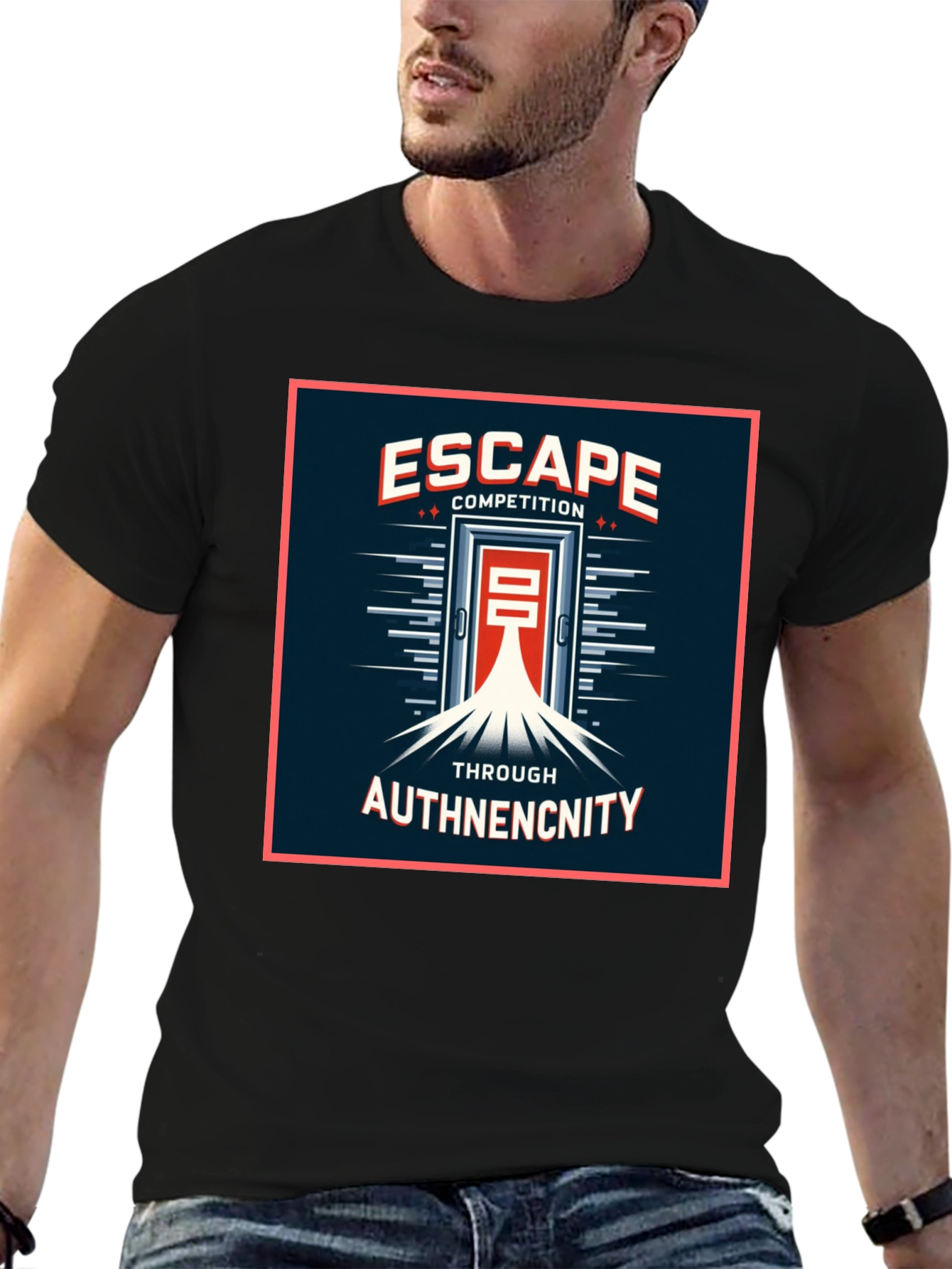 Escape Competition Authenticity Graphic T-Shirt