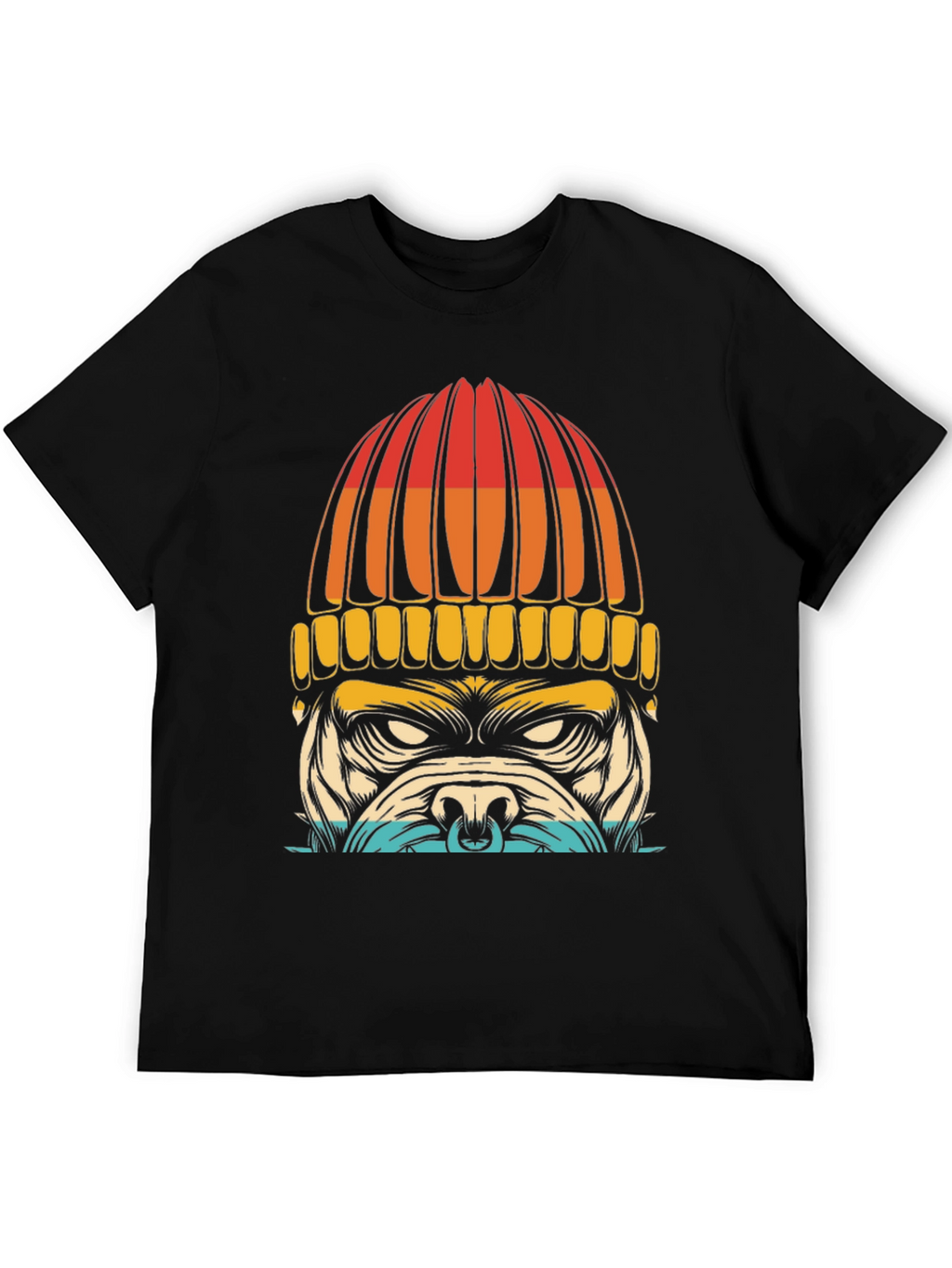 Dog in Beanie Graphic T-Shirt