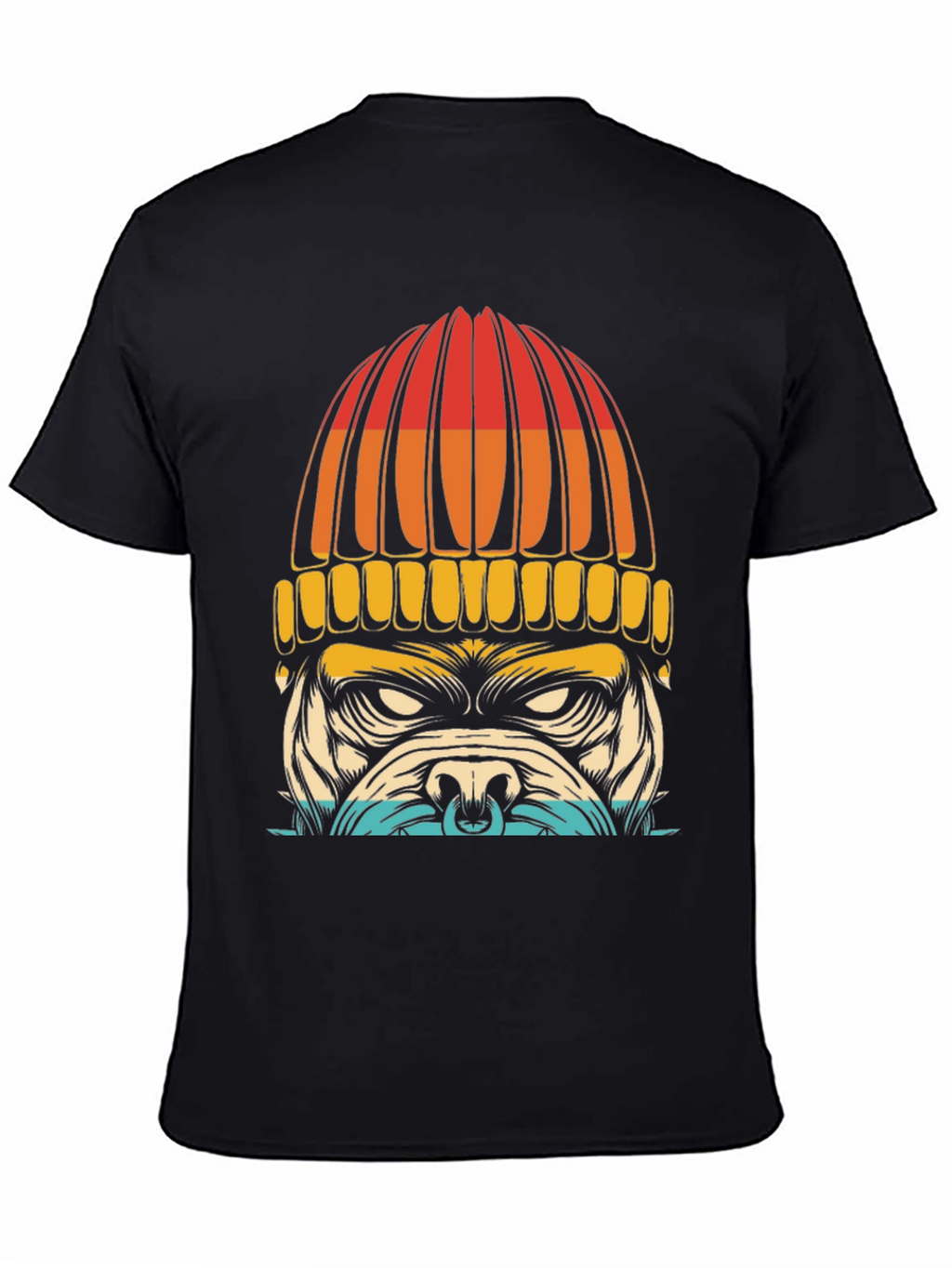 Dog in Beanie Graphic T-Shirt