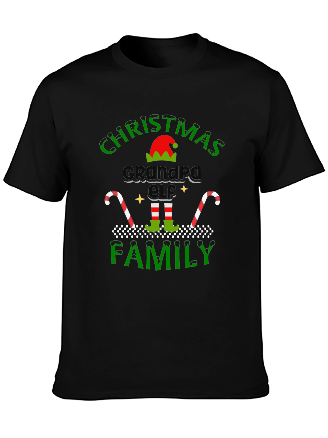 Christmas Grandpa Elf Family T-Shirt
