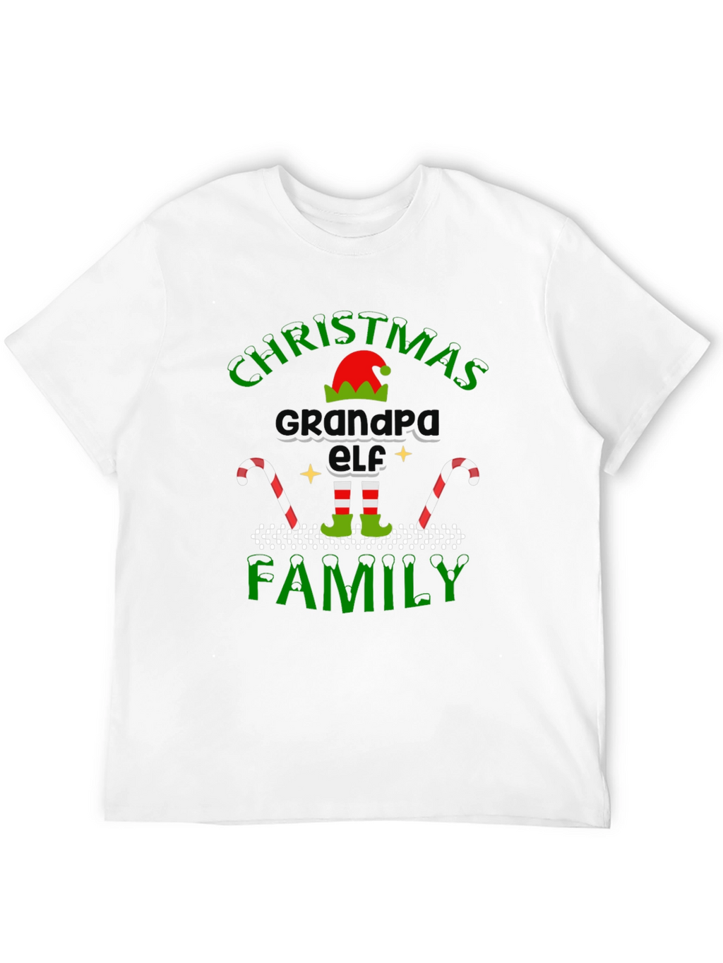 Christmas Grandpa Elf Family T-Shirt