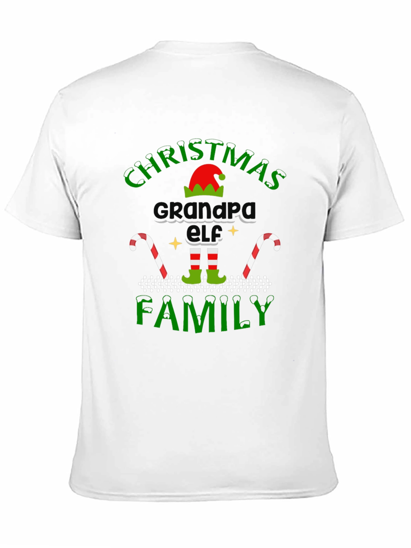 Christmas Grandpa Elf Family T-Shirt