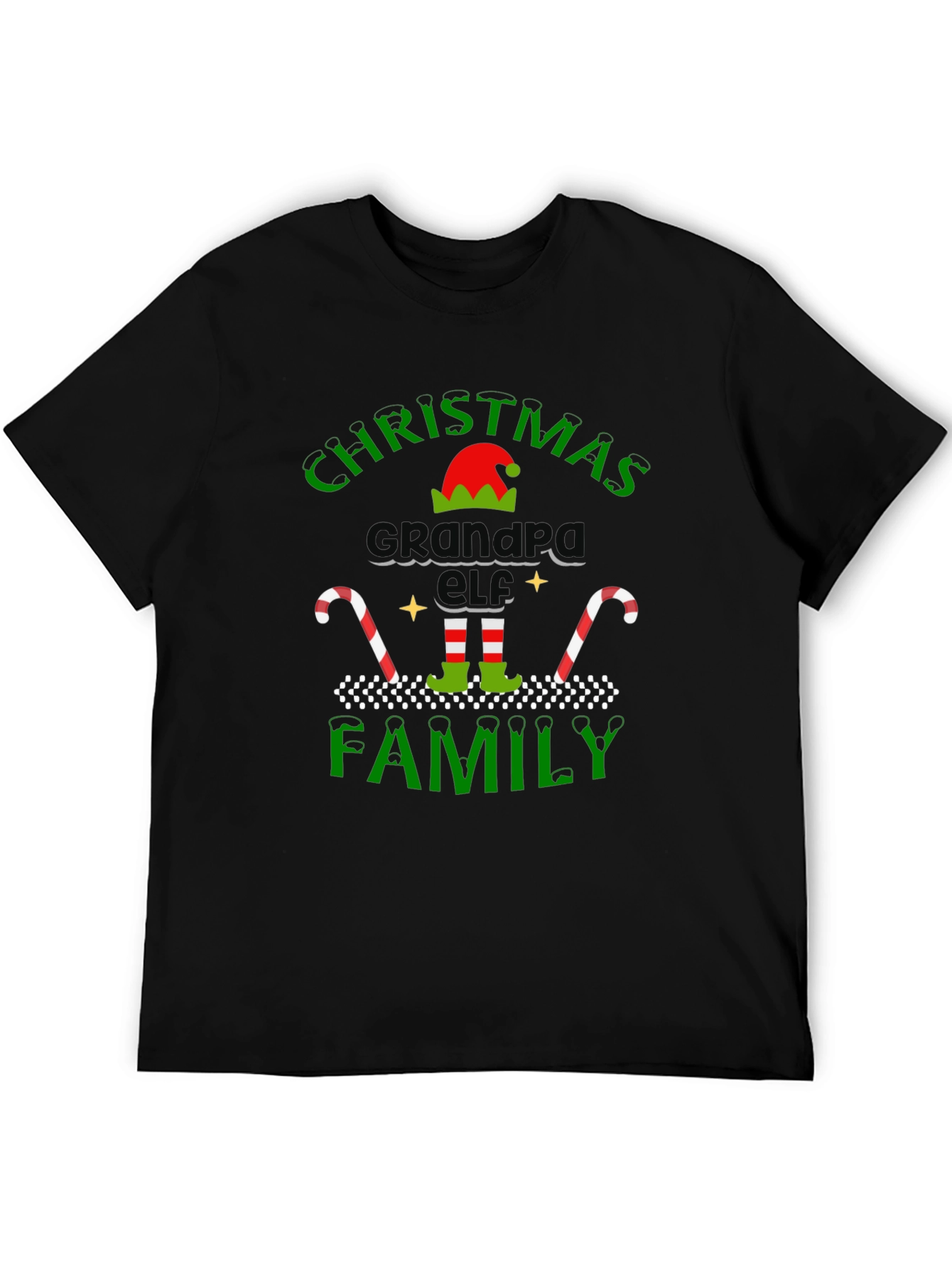Christmas Grandpa Elf Family T-Shirt