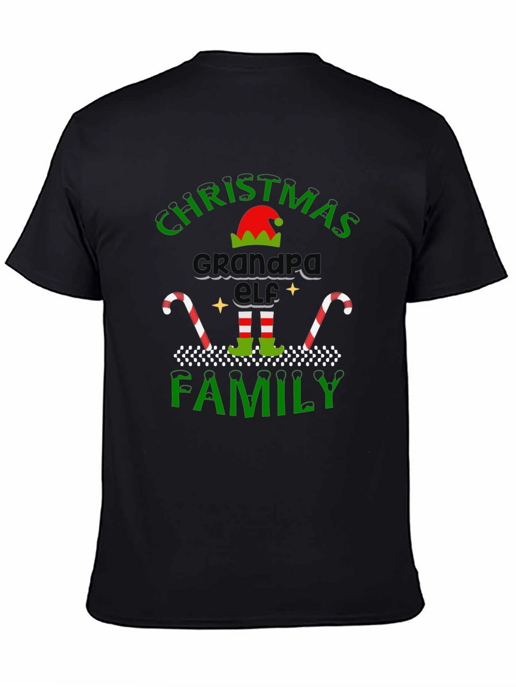 Christmas Grandpa Elf Family T-Shirt