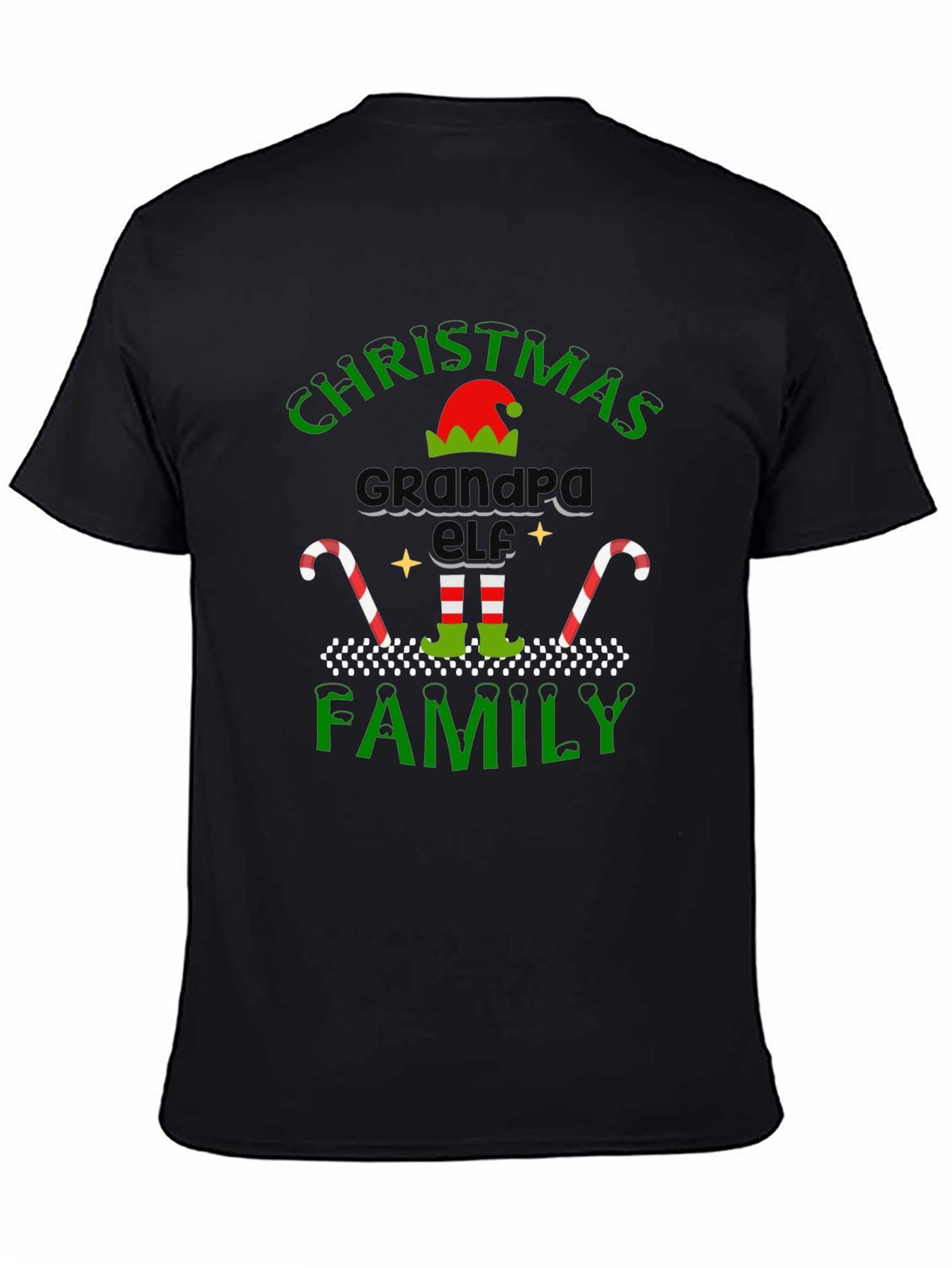 Christmas Grandpa Elf Family T-Shirt