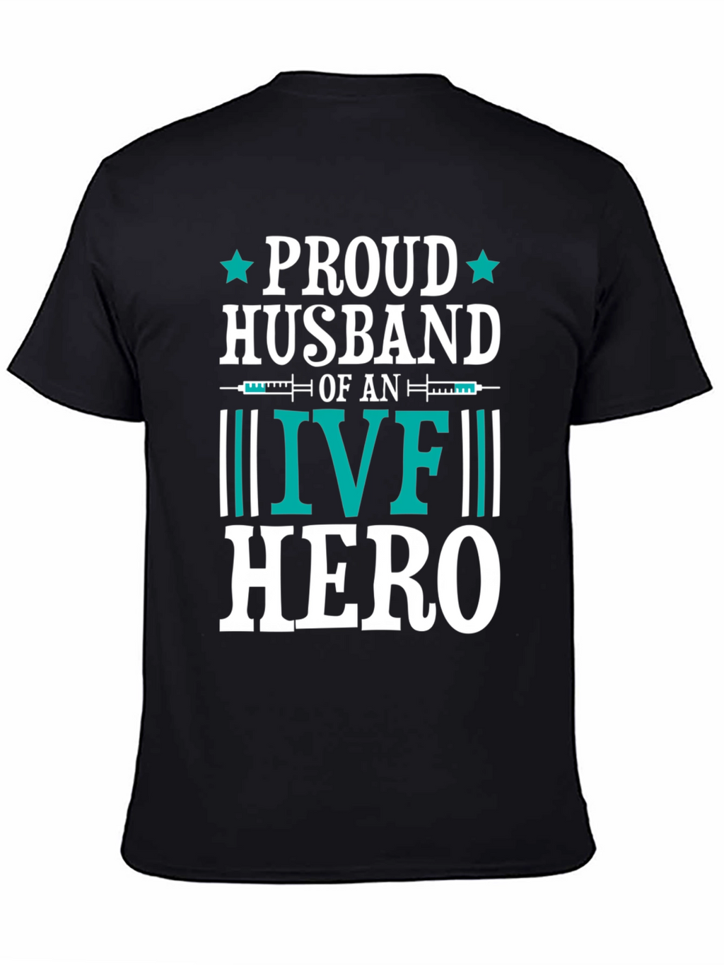 Proud Husband IVF Hero Graphic Tee