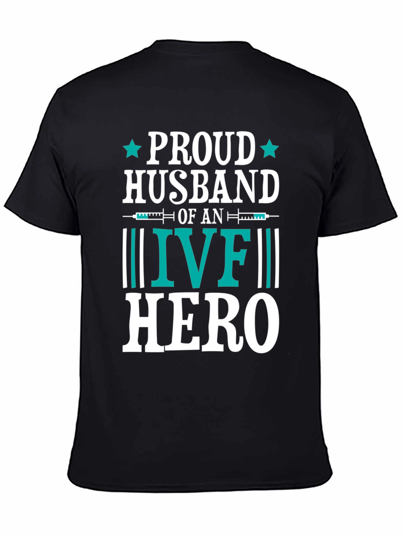 Proud Husband IVF Hero Graphic Tee